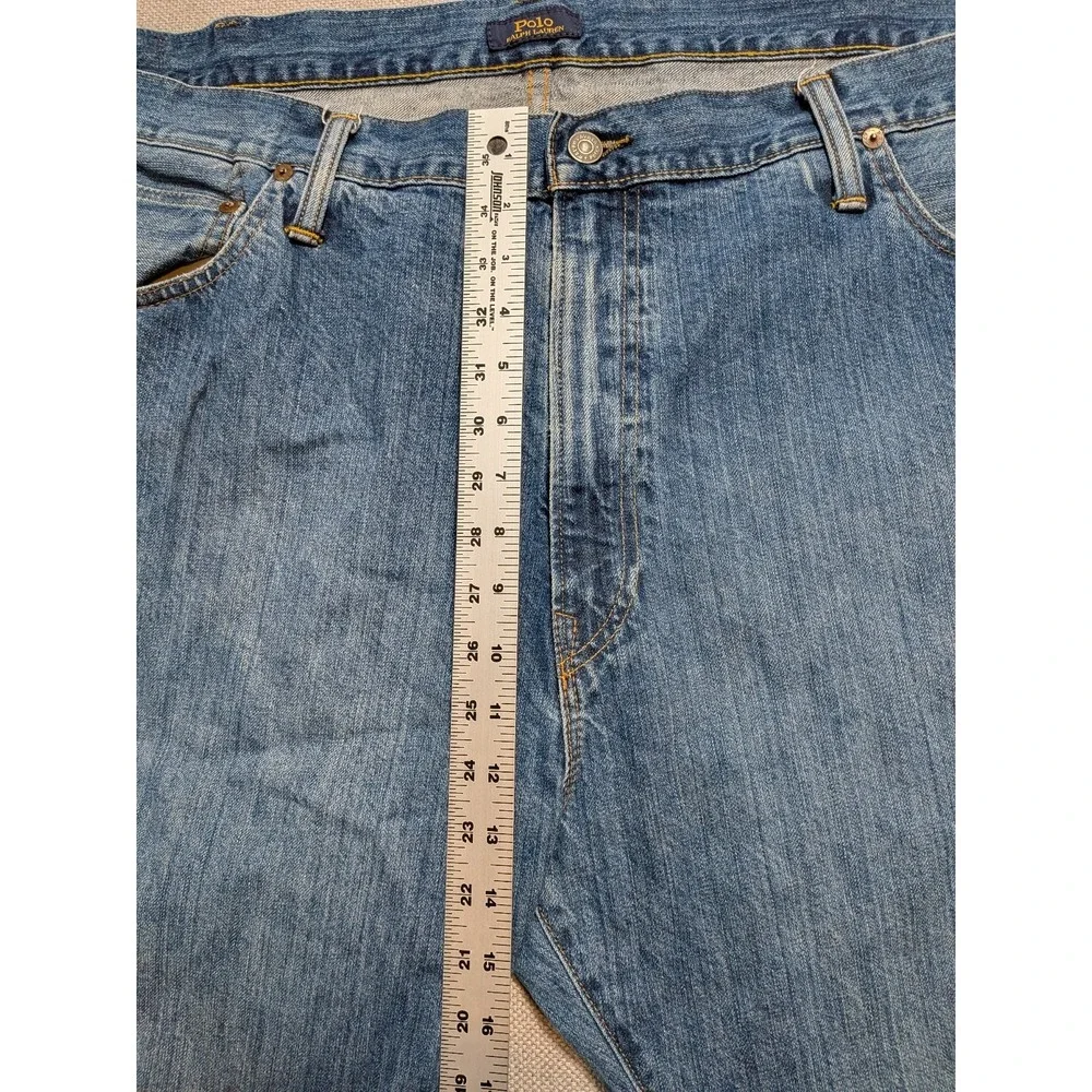Polo Ralph Lauren Men's 46x30 Blue Denim Straight Leg Jeans
